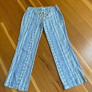 Cali 1850 boho casual linen string pants